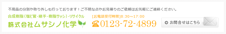 お問合せ　電話番号0123-72-4899